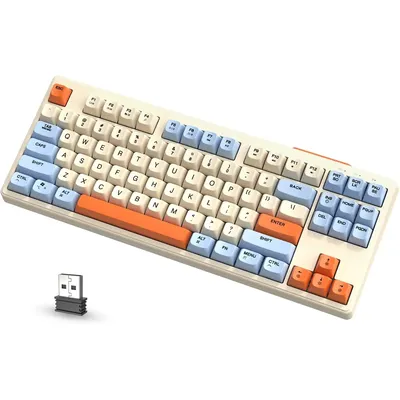 ATTACK SHARK x ZIYOULANG M87 80% Wireless TKL RGB Backlit BT5.0 & 2.4G & Wired PBT Material