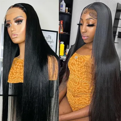 40 Inch Human Hair Wigs Pre Plucked With Baby Hair 13x6 Hd Lace Frontal Wig 13x4 Straight Lace Front