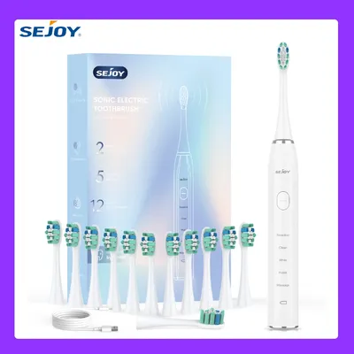 SEJOY Oral Cleaning Electric Tooth Brushes Long Lasting Smart Rechargeable Automatic Ultrasonic