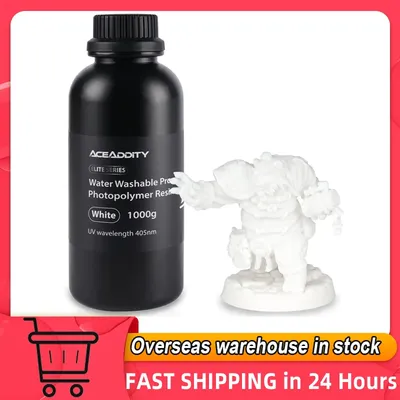 Aceaddity Water Washable Pro Resin for 3D Printer Low Shrinkage 405nm UV-Curing Photopolymer