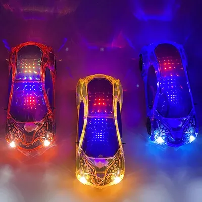 Children Electric Luminous Universal Sports Car Model Toy For Kids Glowing Colorful 3D Cool Lighting