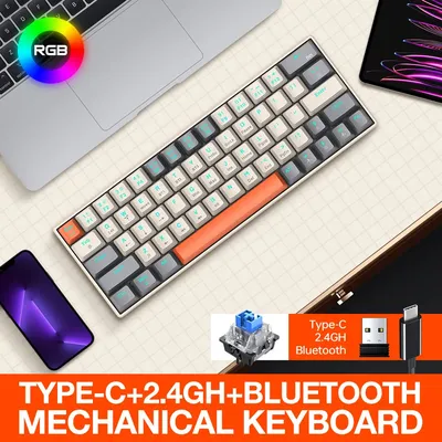 2024 New T16 Game Keyboard Iron Plate Colorful Glowing USB Wired Keyboards Home Desktop Computer