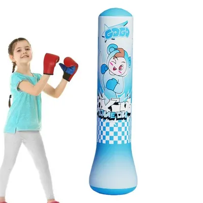 Inflatable Punching Bag Free Standing Sports Boxing Bag Training Exercising Tool For Boxing Karate