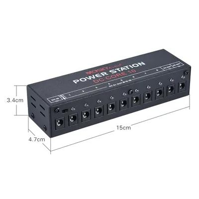 DC-CORE10 Mini Power Supply for 9V 12V 18V Guitar Effect Ten Isolated Outputs Compact Portable