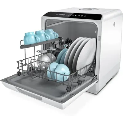 Countertop Dishwasher, 5 Washing Programs Portable Dishwasher With 5-Liter Built-in Water Tank, No