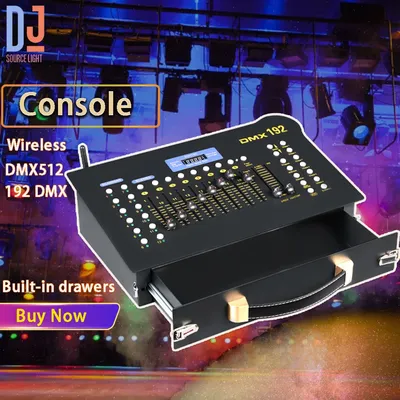 Mini Wireless DMX192 Console DJ Stage Lighting Controller With Drawer DMX512 Control Moving Head