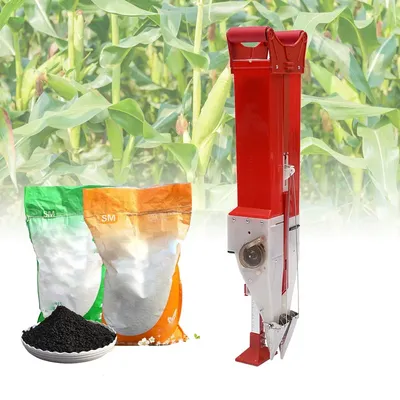 Manual Double Cylinder Spreader Seed Fertilizer Corn Planting Machine Fertilizer Applicator Handheld