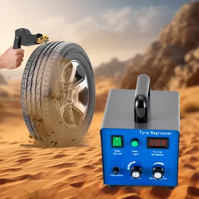 110V 450W Tire Groover with 20 Blades for Deepening Tread Patterns Refurbishing Solid Truck Tires