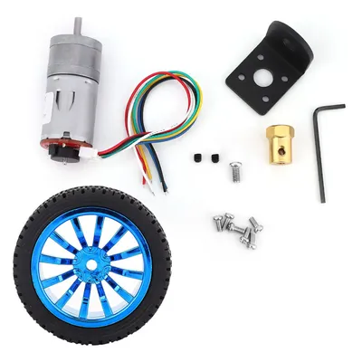 DIY Encoder Gear Motor with Mounting Bracket 65mm Wheel Kit for Smart Car Robot