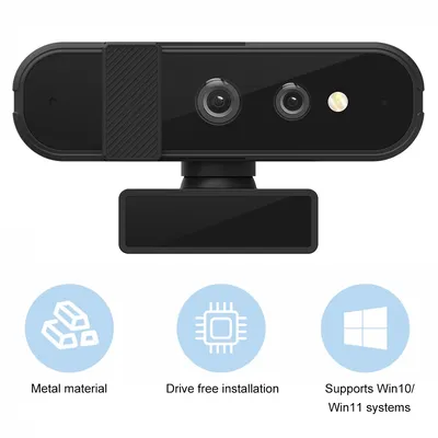 HD 1080P Webcam Auto Focus 30FPS Desktop Cam 80 Wide Angle USB Computer Streaming Noise Cancelling