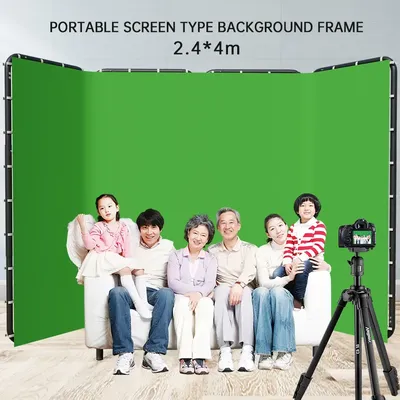 SH 2.4x4M Background Stand Frame With Photography Green Screen Backdrops Photography Background