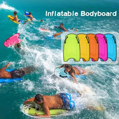 Iatable Bodyboard Portable Foldable Surfboard Buoy Durable Surfing Board Surfing Swimming Mattress