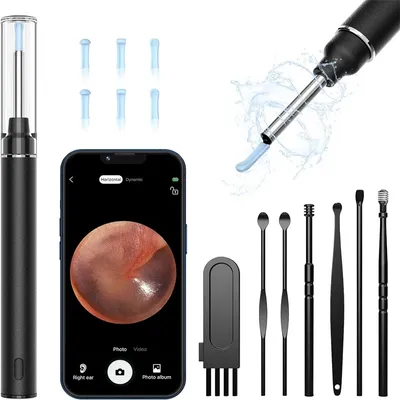 Ear Wax Removal Kit 1920P HD, WiFi Ear Cleaner Camera Diameter 3mm, Earwax Remover Tool with 6 Ear