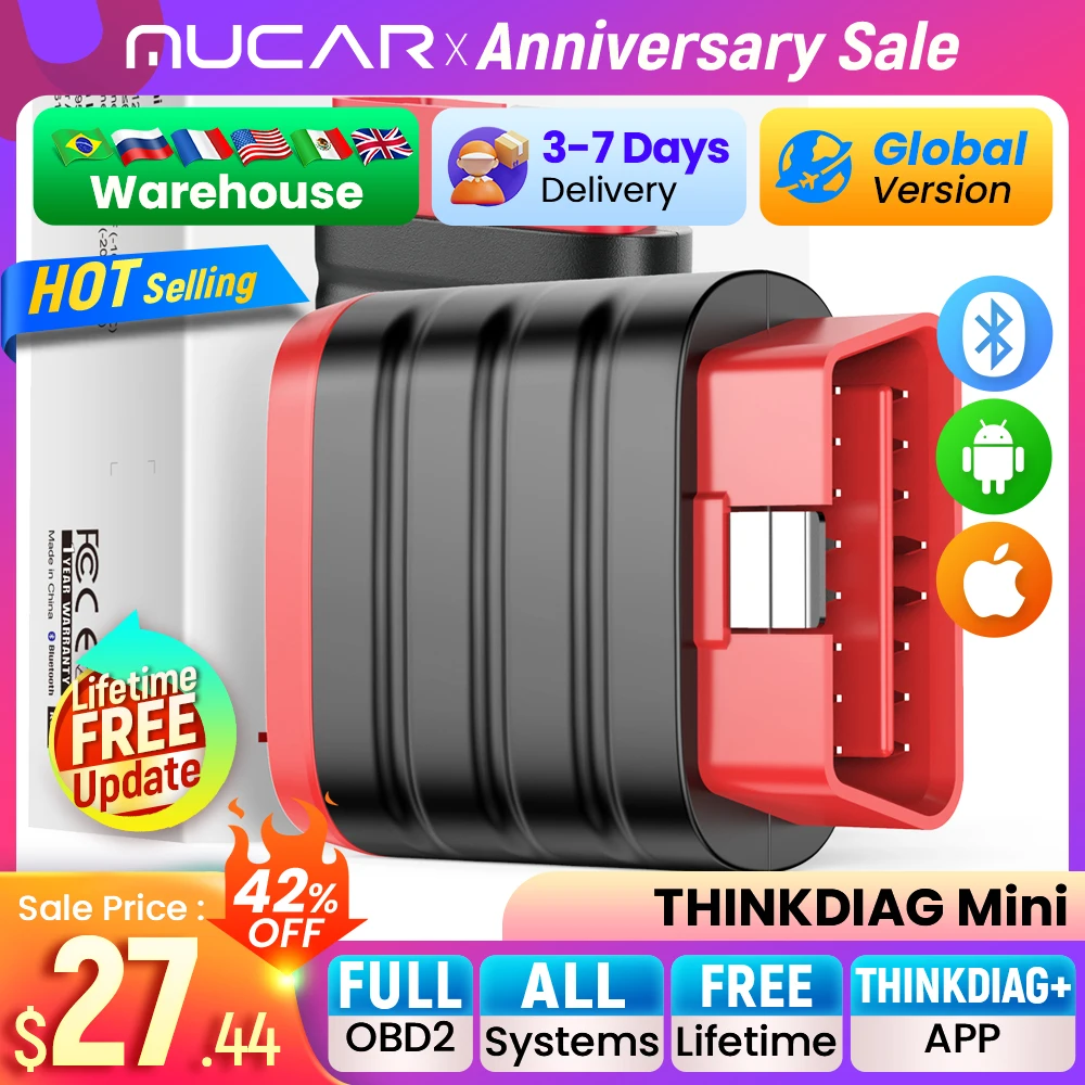 THINKCAR THINKDIAG MINI OBD2 Scanner Automotive Diagnostic Tools Code Reader Car Full System Diagnosis Auto OBD 2 Scan Tool