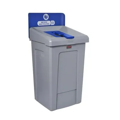 Slim Jim Recycling Station 1-Stream Mixed Recycling Bin/Can/Kit/Station, 33 GAL, for