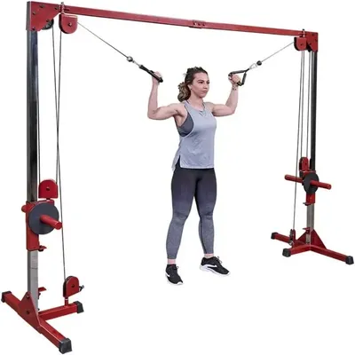 Cable Crossover Exercise Machine, Sized Weight Carriage Dual Pulley Cable Machine for Strength