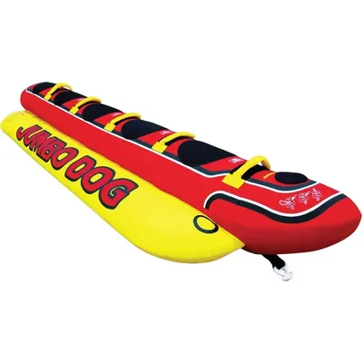 Airhead Hot Dog Towable |Multiple Models, Tube for Boating and Water Sports,Neoprene Seat Pads,