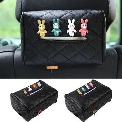 Car Tissue Box Holder Napkin Box For Car Tissue Boxes Holder Backseat Tissue Case Car Visor