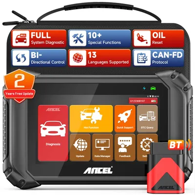 ANCEL V5 BT Bidirectional OBD2 Scanner Full System Wireless Car Diagnostic Tool OE-Level CAN-FD Scan