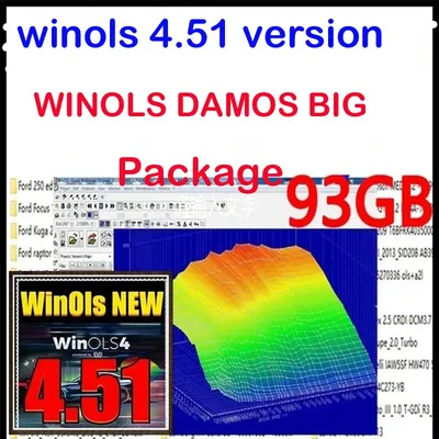 2024 Newest 4.51+93gb Damos Big Package Damos Mappacks For Winols Software Big Pack Package Chip