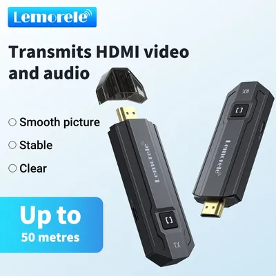 Lemorele P20 50M Hdmi Wireless Transmitter And Receiver Multiple to 1 Display For Camera Laptop PC