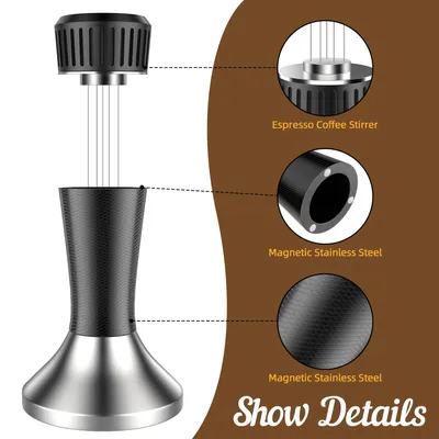 Coffee Tamper Stainless Steel Coffee Cloth Powder Needle Cafe Stirrer Needles Espresso Distribution