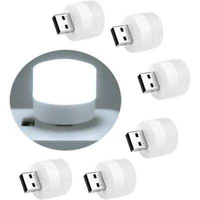 4 piece Mini USB Plug Lamp 5V 1.2W Super Bright Eye Protection Book Light Computer Mobile Power