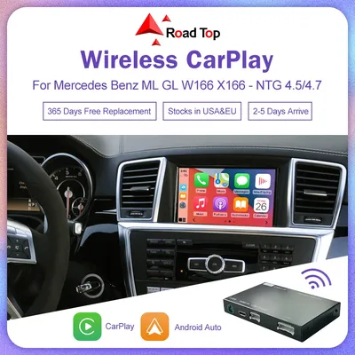 Wireless CarPlay for Mercedes Benz ML GL W166 X166 2012-2015 Android Auto Mirror Link AirPlay USB