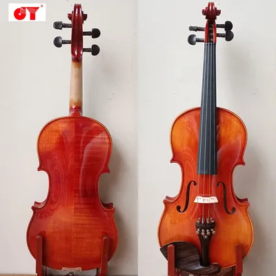 JINYIN JYVL-Y400C 4/4 size natural tiger patterned maple handmade violin, spruce top wood panel,