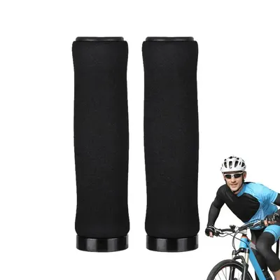 Bicycle Sponge Grips 1 Pair Mountain Handlebar Grips Mountain Handlebar Grips With Lock-on Ring