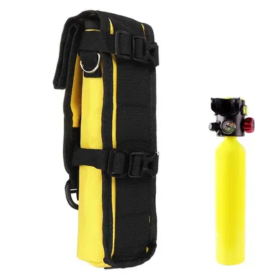 Scubas Tank Holder 0.5L Portable Oxygen Cylinder Tank Bag Holder Air Bottle Protective Cover