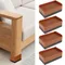 4Pcs Furniture Bed Foot Pads Table Heightening Rubber Cushion Heavy Sofa Bed Legs Floor Protection