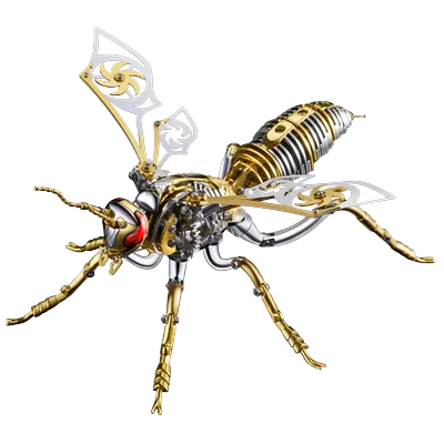 Large Wasp 3D Puzzle Metal Assembly Model Mechanical lnsect Animal AssToy for Boy Kids Gift Home