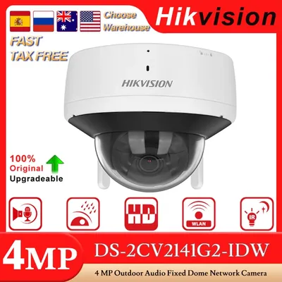 Hikvision Original DS-2CV2141G2-IDW 4MP 30MIR Outdoor WiFi Audio Fixed Dome Network Camera Built-in