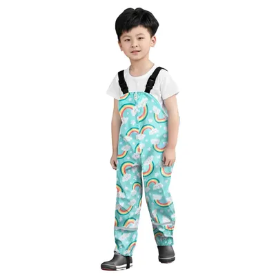 2-11 Years Old Kids Rain Pants Outdoor Waterproof Rainwear Baby Boy Girl Dungarees Windproof