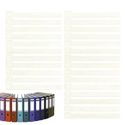 Vinyl Record Divider Card Sort Alphabetically A-Z Clear LP Record Collection Label Simple For Shelf