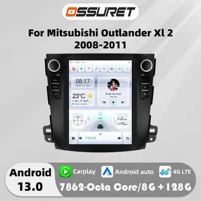 9.7"Android 13 For For Mitsubishi Outlander Xl 2 2008 - 2011 Autoradio multimedia player 7862