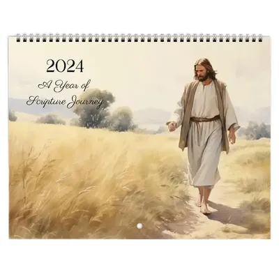 Jesus Calendar 2024 Bible Verse Wall Calendar 2024 Christian Calendar Faith Jesus Monthly Planner