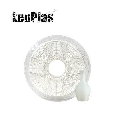 LeoPlas White TPU Filament Flexible 1.75mm 1kg 95A Shore Hardness For FDM 3D Printer Consumables