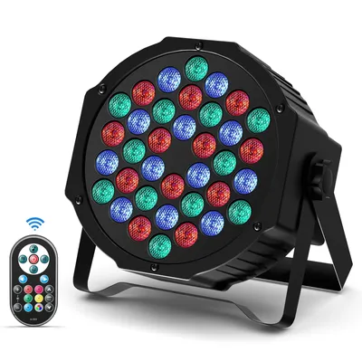 U'King 4PCS/8PCS 36LED Par Lights RGB LED DJ Stage Light with Remote Control DMX512 Sound Activated