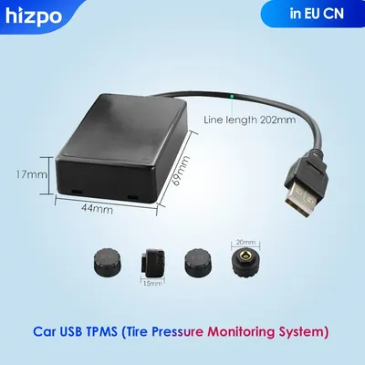 Hizpo EU Car USB TPMS (Tire Pressure Monitoring System) for Android Multimedia Player Car Navigation