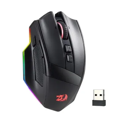 Redragon M813 PRO 3-Mode RGB Gaming Gamer 26,000DPI Sensor 3395 7 Macro Buttons Mouse