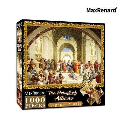 MaxRenard Jigsaw Puzzle 1000 Pieces for Adult Raffaello Painting Home Decro Festival Gift Paper