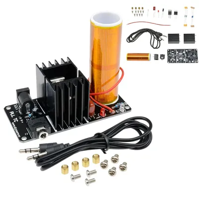 DIY kit Mini Music Tesla Coil Plasma Speaker Tesla Arc Generator Resonant Wireless Transmission DC