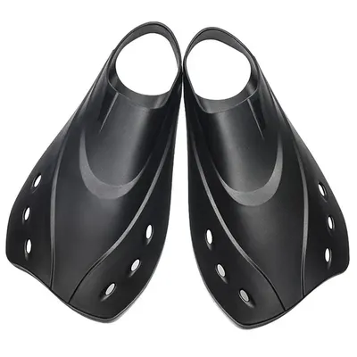 Snorkel Fins Swim Flippers Short Diving Frog Shoes Duck Webs Adjustable Silicone Travel Size Open