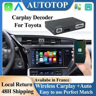 Wireless CarPlay Android Auto Linux Module for Highlander/RAV4/4Runner/Tundra/Tacoma/Camry/Corolla/Avalon/Prius/CH-R/Sienna