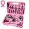 52-Piece Pink Household Tool Kit Storage Toolbox Basic Set Home Garage Apartment Dorm New House