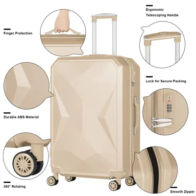 Luggage Set 5Pieces Hard Shell Suitcase Set Family Travel Luggage Suit Business Travel Boarding