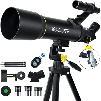 70mm Aperture 400mm AZ Mount Astronomical Refracting Telescope (20x-200x) for Kids & Adults,