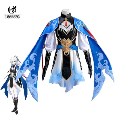 ROLECOS Game Honkai Star Rail Juvenile Jingliu Cosplay Costume Jingliu Adult Men Halloween Carnival